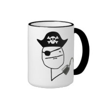 Tasse de Meme de visage de tisonnier de pirate