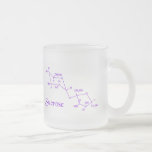 Tasse de molécule de saccharose