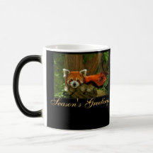 Tasse de monogramme de Joyeuses Fêtes de nature de