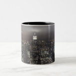 Tasse de nuit de New York de paysage urbain de tas