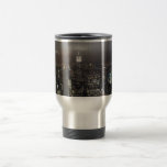 Tasse de nuit de New York de paysage urbain de tas