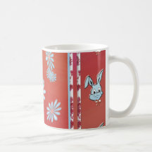 Tasse de Pâques de fleur de lapin