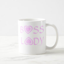 Tasse de patron de café pour Madame Boss In Pink