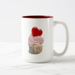 Tasse de petit gâteau de coeur de Saint-Valentin