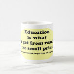 Tasse de petit impression d'éducation