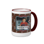 Tasse de photo de Noël de sucre de canne