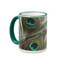 Tasse de plume de paon - la meilleure marraine du 