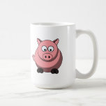 Tasse de porc de bande dessinée