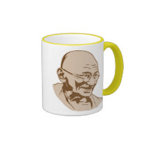 Tasse de portrait de Mahatma Gandhi tasses