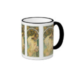 Tasse de Primevere de La de ~ d'Alphonse Mucha