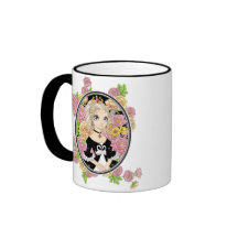 Tasse de princesse de cygne (noir)