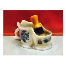 Tasse de rasage de fantaisie carte postale
