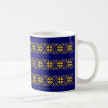 tasse de rayure de motif de m Artisanware