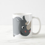 Tasse de remplissage de rhinocéros de bande dessin tasses