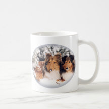 Tasse de Shelties de neige