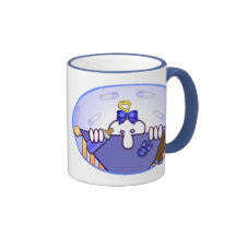 Tasse de sonnerie de Kilroy de bleus layette