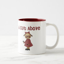 Tasse de styliste en coiffure