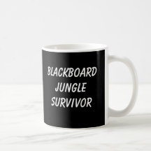 Tasse de SURVIVANT de JUNGLE de TABLEAU NOIR