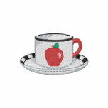 Tasse de thé d'Apple Vestes De Sport Brodées