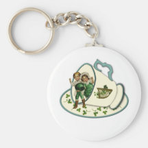 Tasse de thé irlandaise porte-clefs