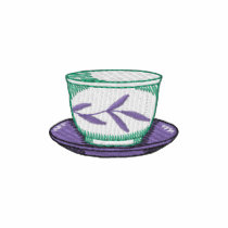 Tasse de thé orientale polos brodés