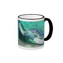 Tasse de tortue de mer verte