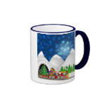Tasse de train de Noël