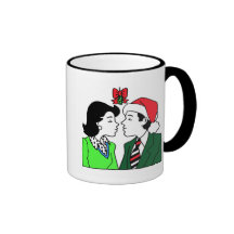 Tasse de vacances de baiser de gui