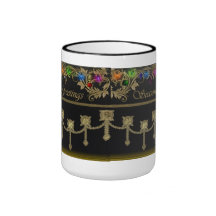 Tasse de vacances de lumières de Noël de Joyeuses 