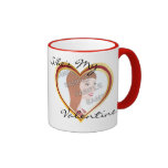 Tasse de Valentine de cadre de photo de coeur