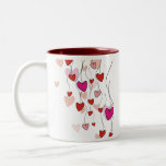 Tasse de vigne de coeurs