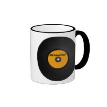 Tasse de vinyle de vieille école