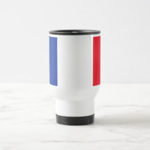 Tasse de voyage avec le drapeau de la France