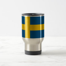 Tasse de voyage avec le drapeau de la Suède