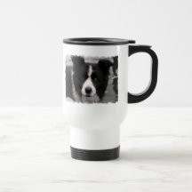 Tasse de voyage de border collie