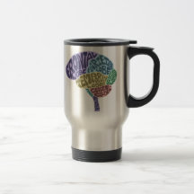Tasse de voyage de cerveau