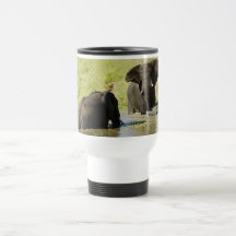 Tasse de voyage de natation d'éléphant (éléphant a