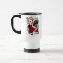 Tasse de voyage de Père Noël Yorkie