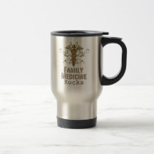 Tasse de voyage de roches de médecine de la famill