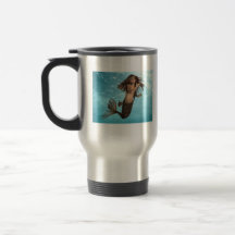 Tasse de voyage de sirène de natation
