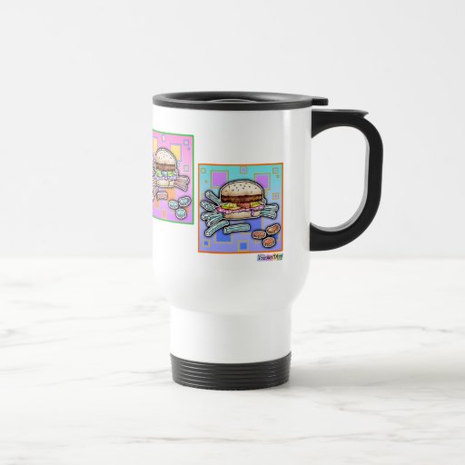 TASSE de VOYAGE d'HAMBURGER d'art de bruit