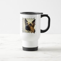 Tasse de voyage d'image de berger allemand
