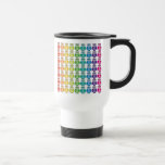Tasse de voyage - motif mignon de hibou d'arc-en-c