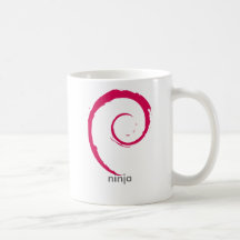 tasse debian de ninja de Linux - gauchiste