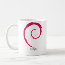 tasse debian de ninja de Linux - righty