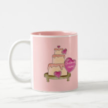Tasse délicieuse de carte de visite de gâteau