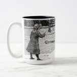 Tasse démodée de Noël