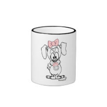 Tasse d'empreinte de patte de chien de bébé