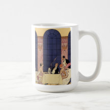 Tasse dinante fine d'art déco