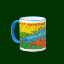 Tasse d'itinéraire de cercle du lac Supérieur tasses